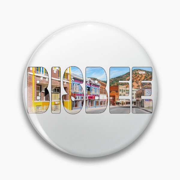 Item preview, BISBEE - Arizona Famous Strip of Motels and Shops with Red Mountains designed and sold by Adam Gormley.