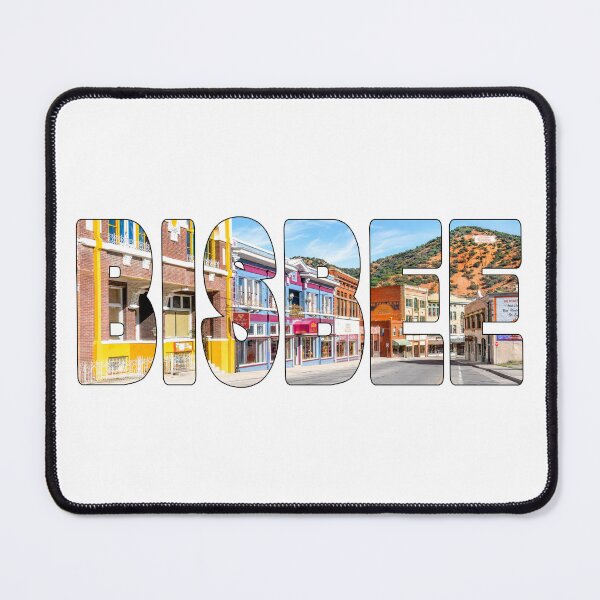Item preview, BISBEE - Arizona Famous Strip of Motels and Shops with Red Mountains designed and sold by Adam Gormley.