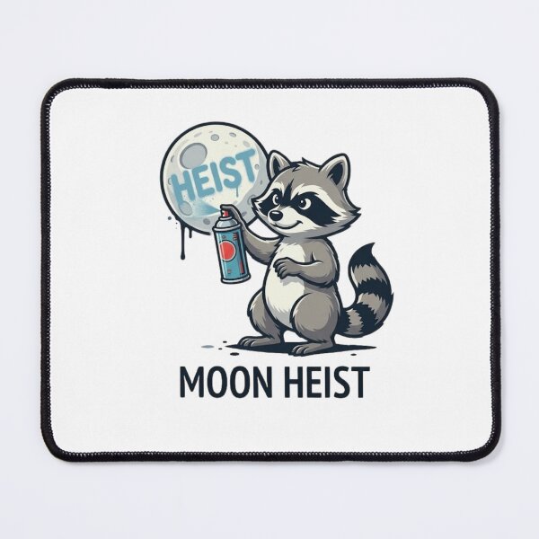 Item preview, Graffiti Raccoon Spray Painting The Moon designed and sold by GiggleInkTees.