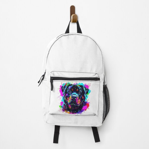 Item preview, Colorful Neon Rottweiler Portrait designed and sold by Artdrop62.