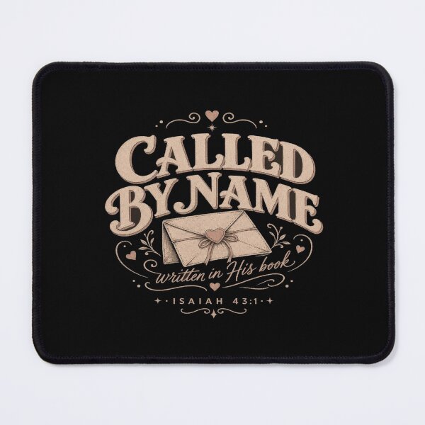 Item preview, Called By Name Isaiah 43:1 • Elegant Christian Scripture Art with Hearts & Envelope Motif designed and sold by Bright Nest Studio.