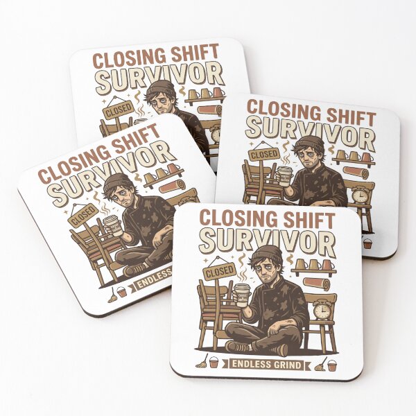 Item preview, Closing Shift Survivor - Funny Barista & Chef Gift Design designed and sold by BrewChef.