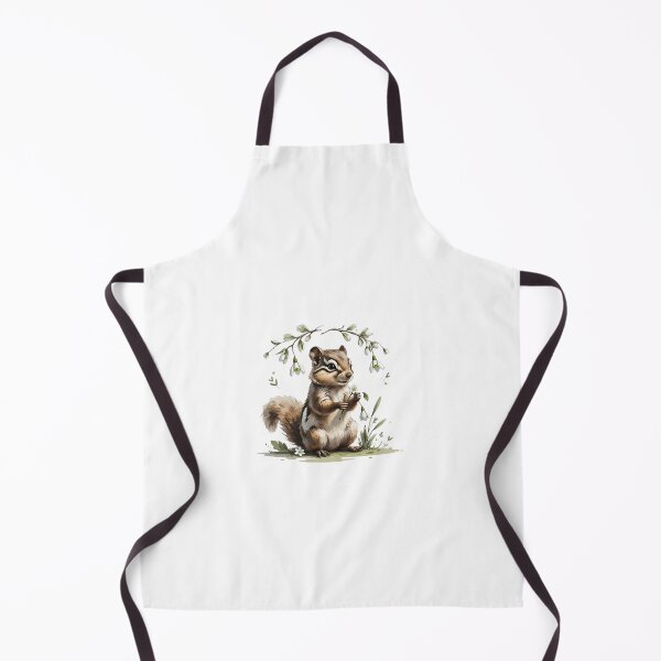 Item preview, Cute Woodland Chipmunk Snowdrop Illustration designed and sold by AQUILAKREO.