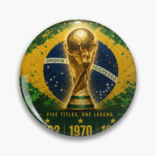 Item preview, Brazil World Champions 1958 1962 1970 1994 2002 designed and sold by FootProbability.