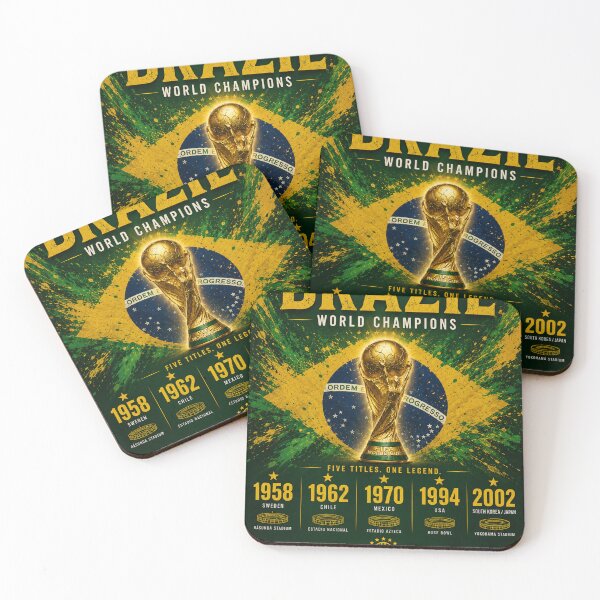 Item preview, Brazil World Champions 1958 1962 1970 1994 2002 designed and sold by FootProbability.