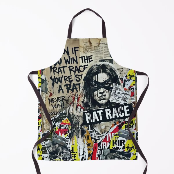 Item preview, Rat Race Anti System Collage Street Art designed and sold by Neer arts.