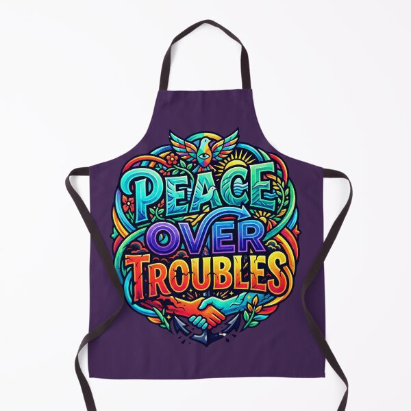 Item preview, Peace Over Troubles Psychedelic Cyber Glow Edition designed and sold by TrinovaCreates.