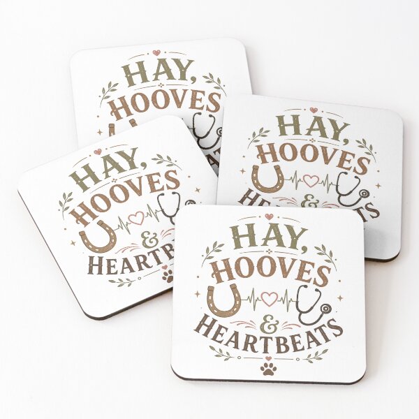 Item preview, Hay Hooves and Heartbeats - Horse Veterinarian Gift - Equine Vet Tech Design designed and sold by batoot1.