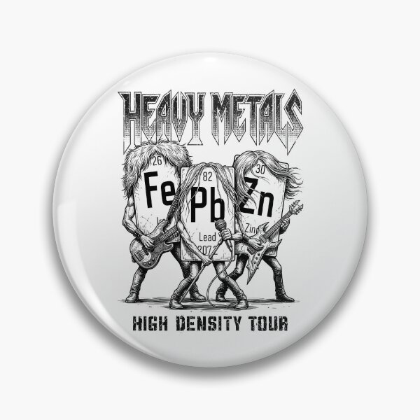 Item preview, Heavy Metals Funny Chemistry Periodic Table Of Elements Band designed and sold by GrandeDuc.