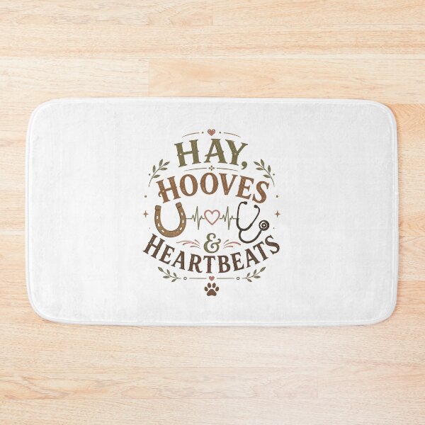Item preview, Hay Hooves and Heartbeats - Horse Veterinarian Gift - Equine Vet Tech Design designed and sold by batoot1.