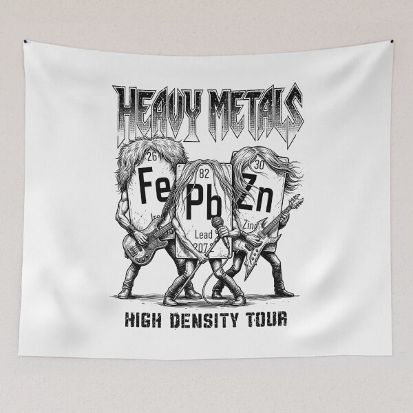 Item preview, Heavy Metals Funny Chemistry Periodic Table Of Elements Band designed and sold by GrandeDuc.