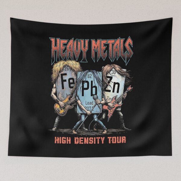 Item preview, Heavy Metals Funny Chemistry Periodic Table Of Elements Band designed and sold by GrandeDuc.