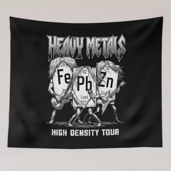 Item preview, Heavy Metals Funny Chemistry Periodic Table Of Elements Band designed and sold by GrandeDuc.