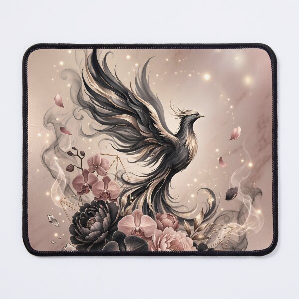 Item preview, ​Dark Phoenix and Roses Gothic Fantasy Art designed and sold by Kavin786.