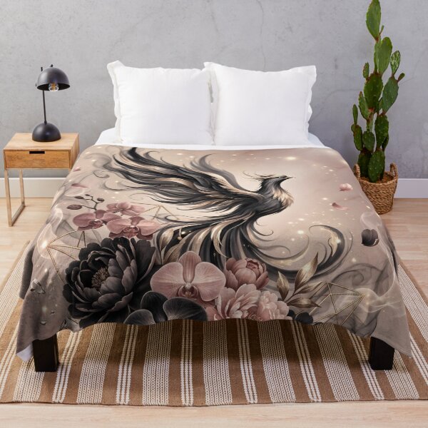 Item preview, ​Dark Phoenix and Roses Gothic Fantasy Art designed and sold by Kavin786.