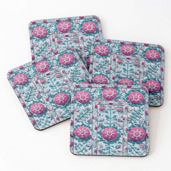 Item preview, Lakai Suzani Uzbekistan Embroidery Print designed and sold by Vicky Brago-Mitchell®.