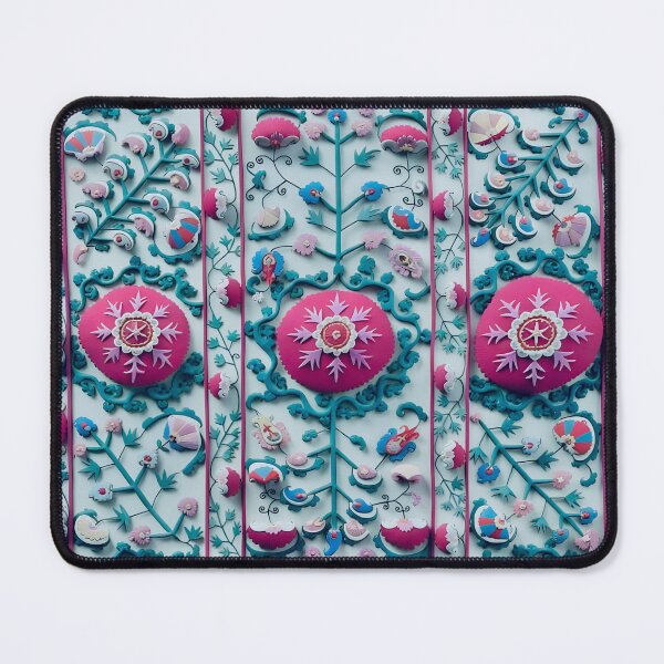 Item preview, Lakai Suzani Uzbekistan Embroidery Print designed and sold by Vicky Brago-Mitchell®.