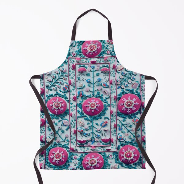 Item preview, Lakai Suzani Uzbekistan Embroidery Print designed and sold by Vicky Brago-Mitchell®.