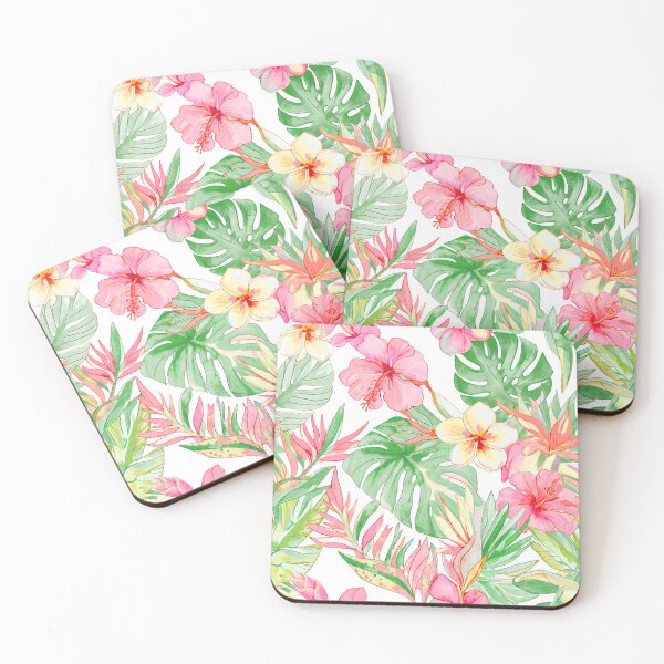 Item preview, Hawaiian Jungle Tropical Foliage, Summer Hues Watercolor designed and sold by PixDezines.