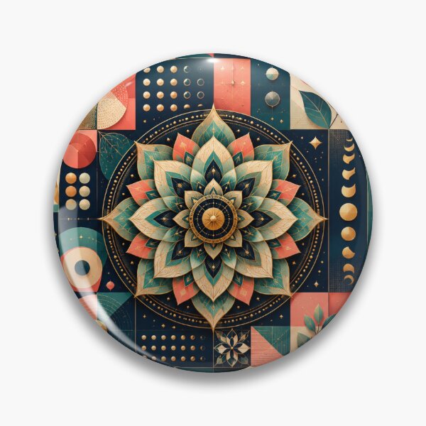 Item preview, Luxury Geometric Mandala Mosaic – Modern Boho Abstract Pattern designed and sold by KRiMi1210.