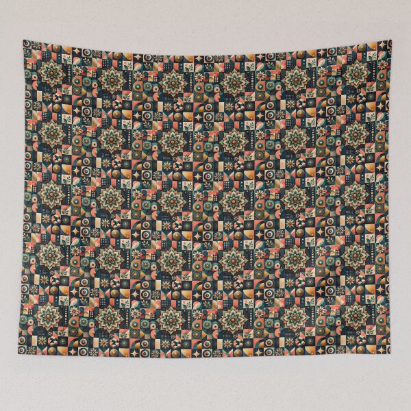 Item preview, Luxury Geometric Mandala Mosaic – Modern Boho Abstract Pattern designed and sold by KRiMi1210.