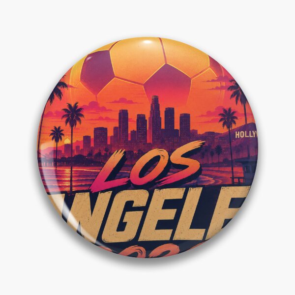 Item preview, Los Angeles 2026 Soccer Host City Sunset Fan Art designed and sold by Aram250.