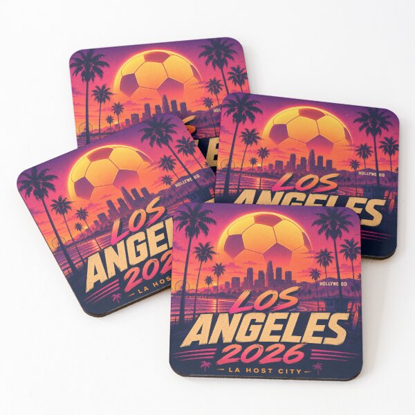 Item preview, Los Angeles 2026 Soccer Host City Sunset Fan Art designed and sold by Aram250.