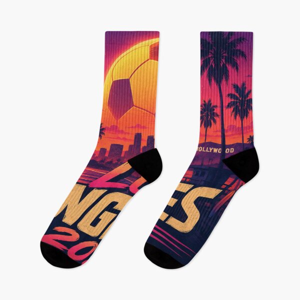 Item preview, Los Angeles 2026 Soccer Host City Sunset Fan Art designed and sold by Aram250.