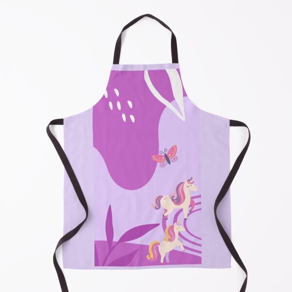 Item preview, Abstract Purple Unicorns & Butterflies - Boho Pastel Aesthetic Pattern designed and sold by Yasmine Mohammed.