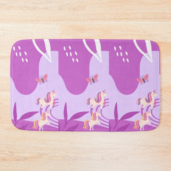 Item preview, Abstract Purple Unicorns & Butterflies - Boho Pastel Aesthetic Pattern designed and sold by Yasmine Mohammed.