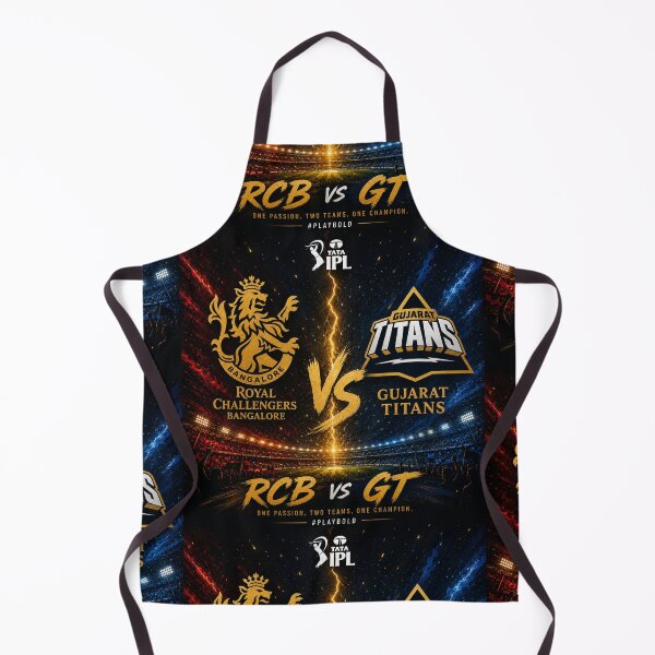 Item preview, Royal Challengers Bangalore vs Gujarat Titans – IPL Rivalry art designed and sold by Crick-Art.