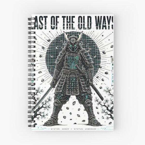 Item preview, Last of the Old Ways – Cyber Samurai Neon Teal Streetwear T-Shirt Design designed and sold by VoidRebel.