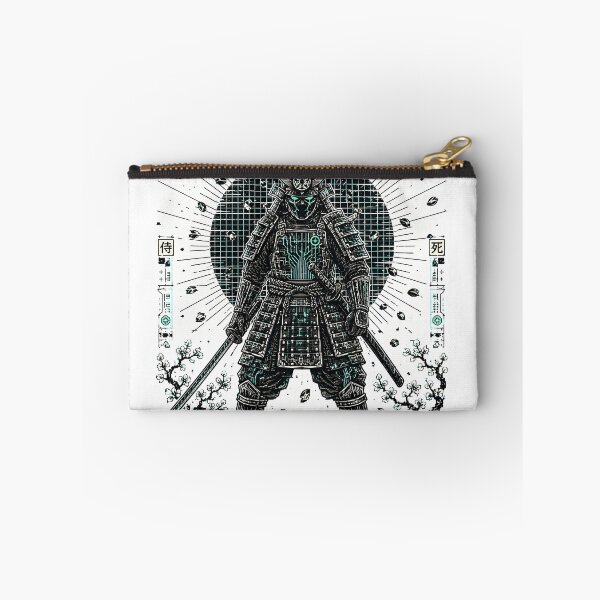 Item preview, Last of the Old Ways – Cyber Samurai Neon Teal Streetwear T-Shirt Design designed and sold by VoidRebel.