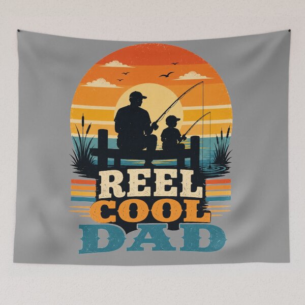 Item preview, Vintage REEL Cool DAD Fishing Badge - Funny Father's Day Gift for Dads designed and sold by Arbacus.