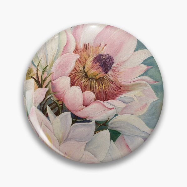 Item preview, Blushing Bride flower in soft pastels designed and sold by jaxlovesart.