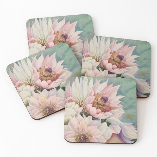Item preview, Blushing Bride flower in soft pastels designed and sold by jaxlovesart.