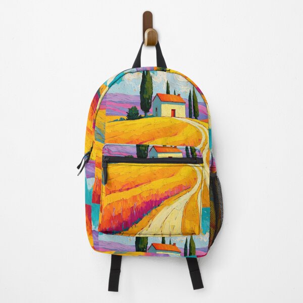 Item preview, Tuscan Countryside Serenity - Rolling Hills Cypress Trees and a Quiet Home Beneath Colorful Skies designed and sold by OlfactoART Studio.
