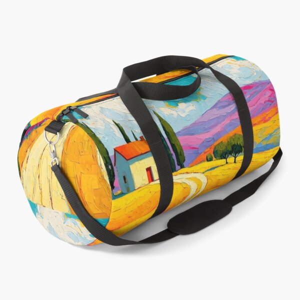 Item preview, Tuscan Countryside Serenity - Rolling Hills Cypress Trees and a Quiet Home Beneath Colorful Skies designed and sold by OlfactoART Studio.