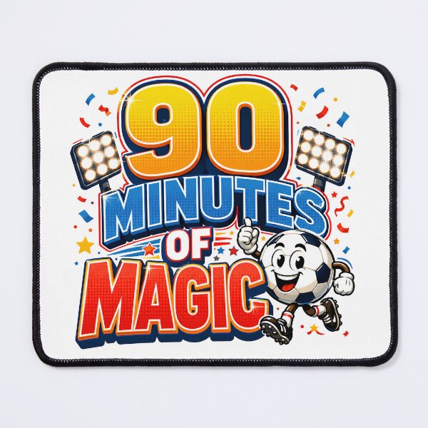 Item preview, 90 Minutes of Magic | Funny Football Cartoon Sticker | Soccer Fan Design designed and sold by M.Store.