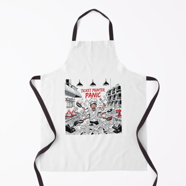 Item preview, Ticket Printer Panic Funny Chef Shirt - In The Weeds Cooking Design designed and sold by BrewChef.