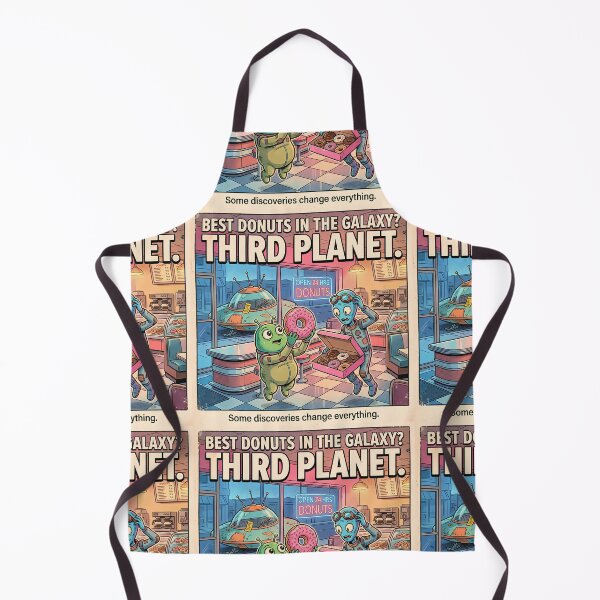 Item preview, Best Donuts in the Galaxy Third Planet Funny Alien Retro Sci Fi Humor designed and sold by FindYouByZ.