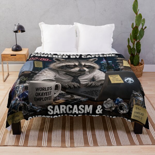 Item preview, Corporate Life Caffeine Sarcasm Funny Raccoon Office Gift designed and sold by irfanshikh.