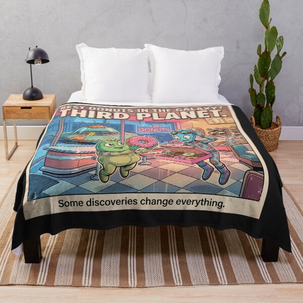 Item preview, Best Donuts in the Galaxy Third Planet Funny Alien Retro Sci Fi Humor designed and sold by FindYouByZ.