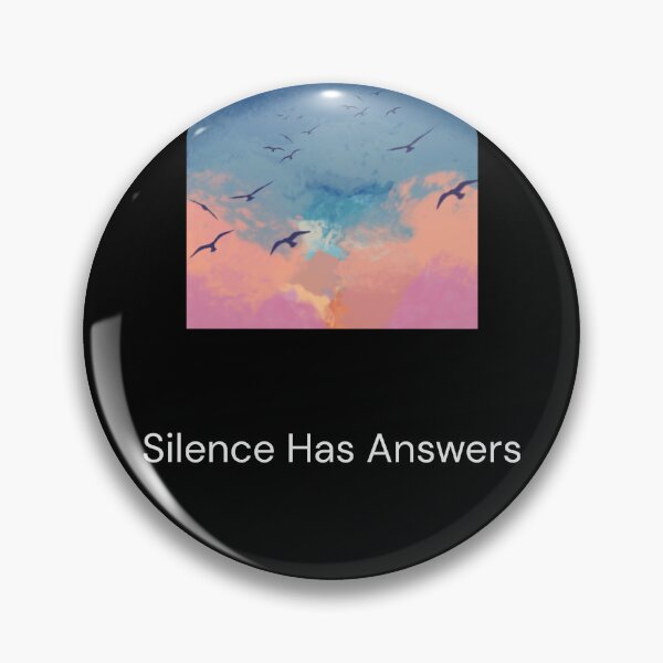 Item preview, Silence Has Answers Birds Sky Minimal Spiritual Design designed and sold by ContigoART.