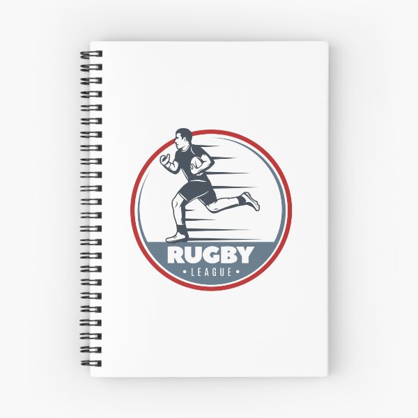 Item preview, Vintage Rugby League Running Player Circle Badge designed and sold by topprinting.