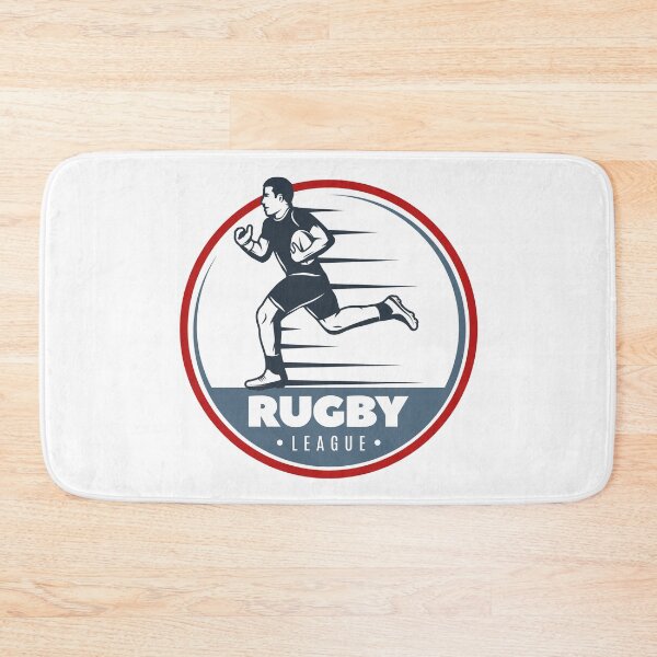 Item preview, Vintage Rugby League Running Player Circle Badge designed and sold by topprinting.
