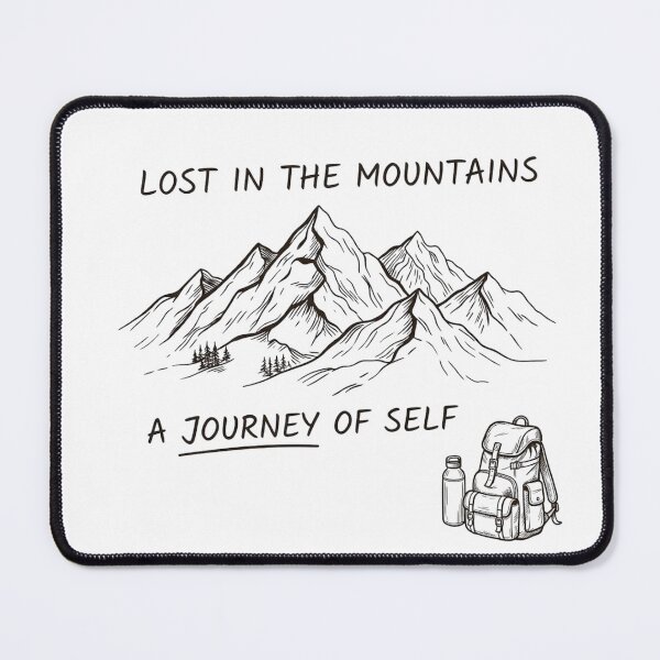 Item preview, Lost In Mountains Journey Of Self designed and sold by GiggleInkTees.