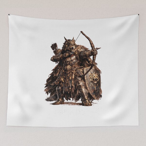 Item preview, Wolf Samurai Archer designed and sold by FyreHorse Designs.