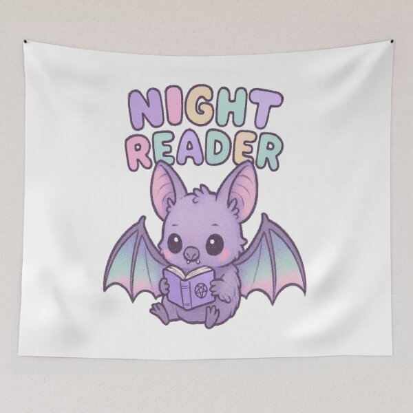 Item preview, Cute spooky reading design designed and sold by BookedAndDesign.