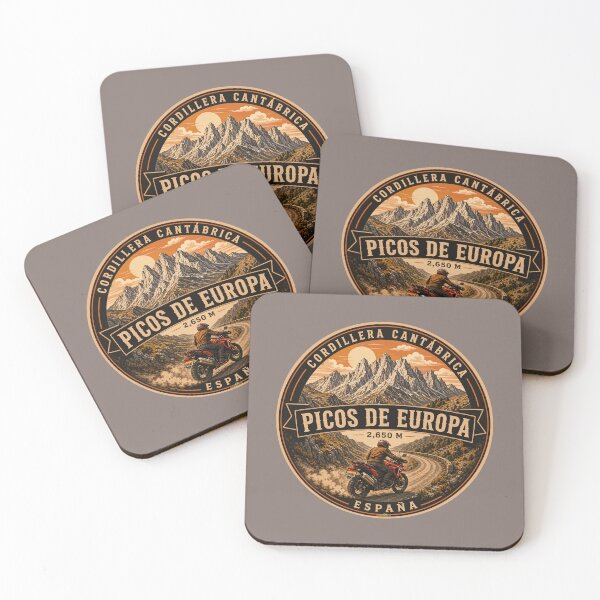 Item preview, Picos de Europa Spain Motorcycle Sticker TShirt 06 designed and sold by OuterShellUK.
